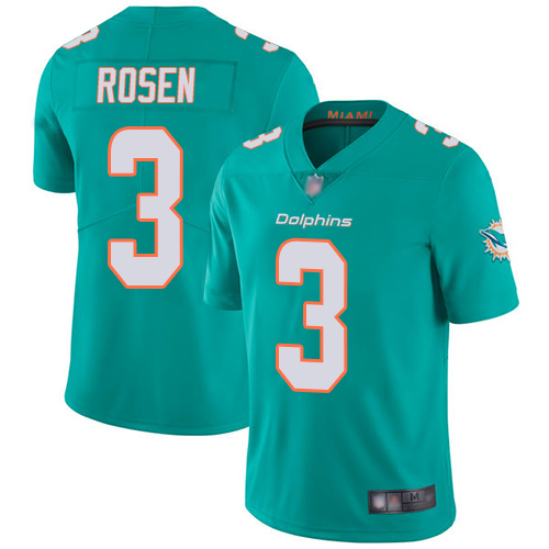 Nike Miami Dolphins #3 Josh Rosen Aqua Green Team Color Youth Stitched NFL Vapor Untouchable Limited Jersey->youth nfl jersey->Youth Jersey